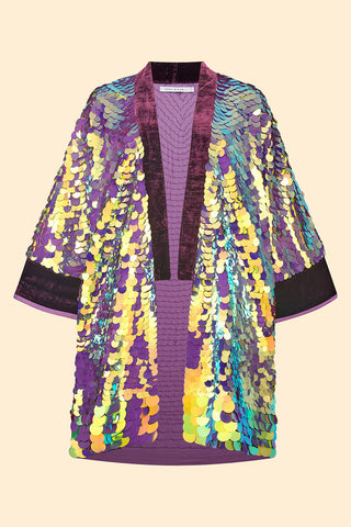 AGNES SEQUIN ROBE - ORCHID