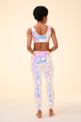 TWINKS SEQUIN CROP TOP - OPAL