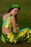VIVIENNE SEQUIN TROUSERS - MANTIS