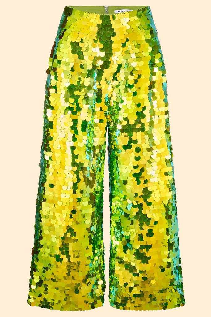 VIVIENNE SEQUIN TROUSERS - MANTIS