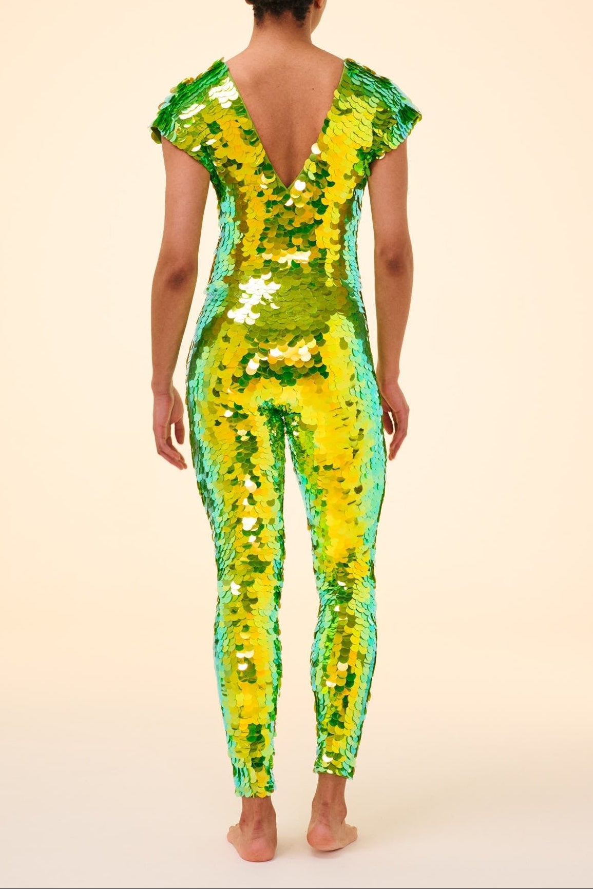 APHRODITE SEQUIN JUMPSUIT - MANTIS - Rosa BloomSS24 - Jumpsuits & Leotards