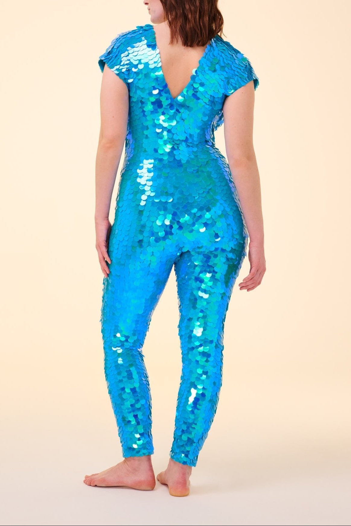 APHRODITE SEQUIN JUMPSUIT - SKY - Rosa BloomSS24 - Jumpsuits & Leotards