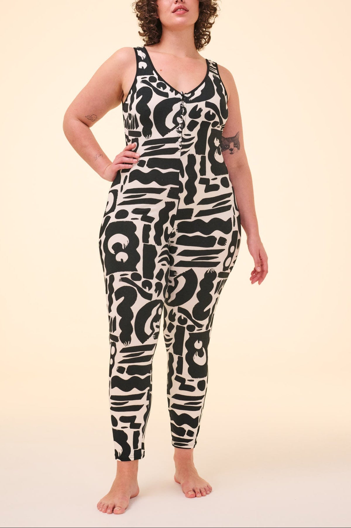 ELECTRA JUMPSUIT - FLOW PRINT - Rosa BloomSS24 - Jumpsuits & Leotards