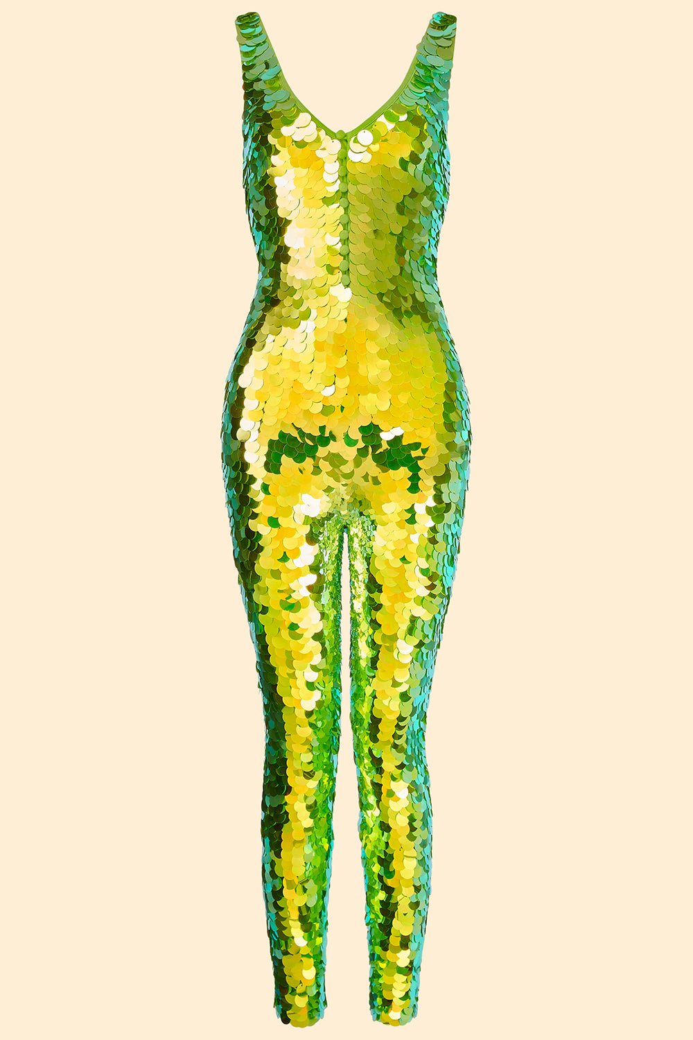ELECTRA SEQUIN JUMPSUIT - MANTIS - Rosa BloomSS24 - Jumpsuits & Leotards