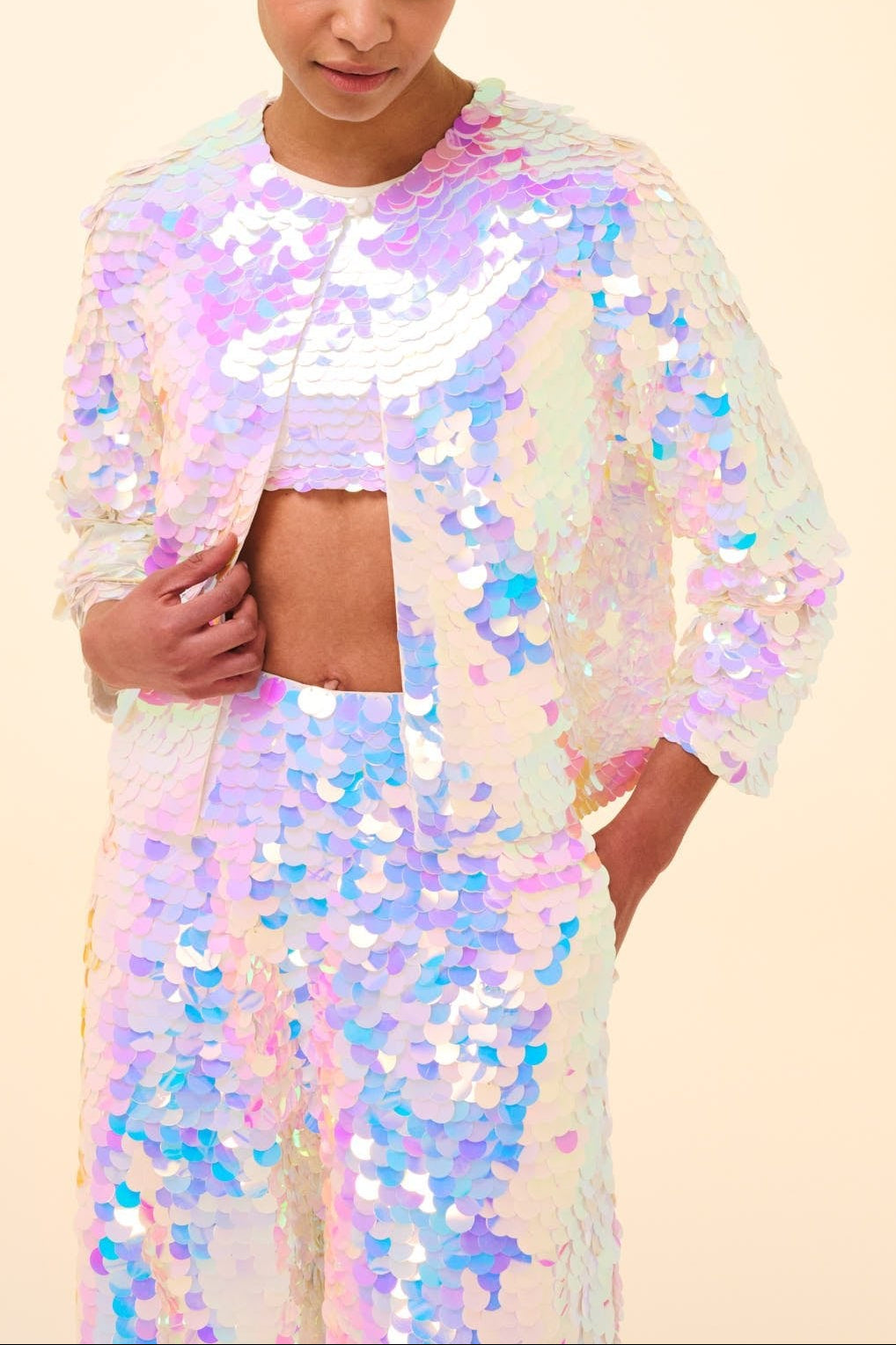 PENNY SEQUIN JACKET - OPAL - Rosa BloomJackets
