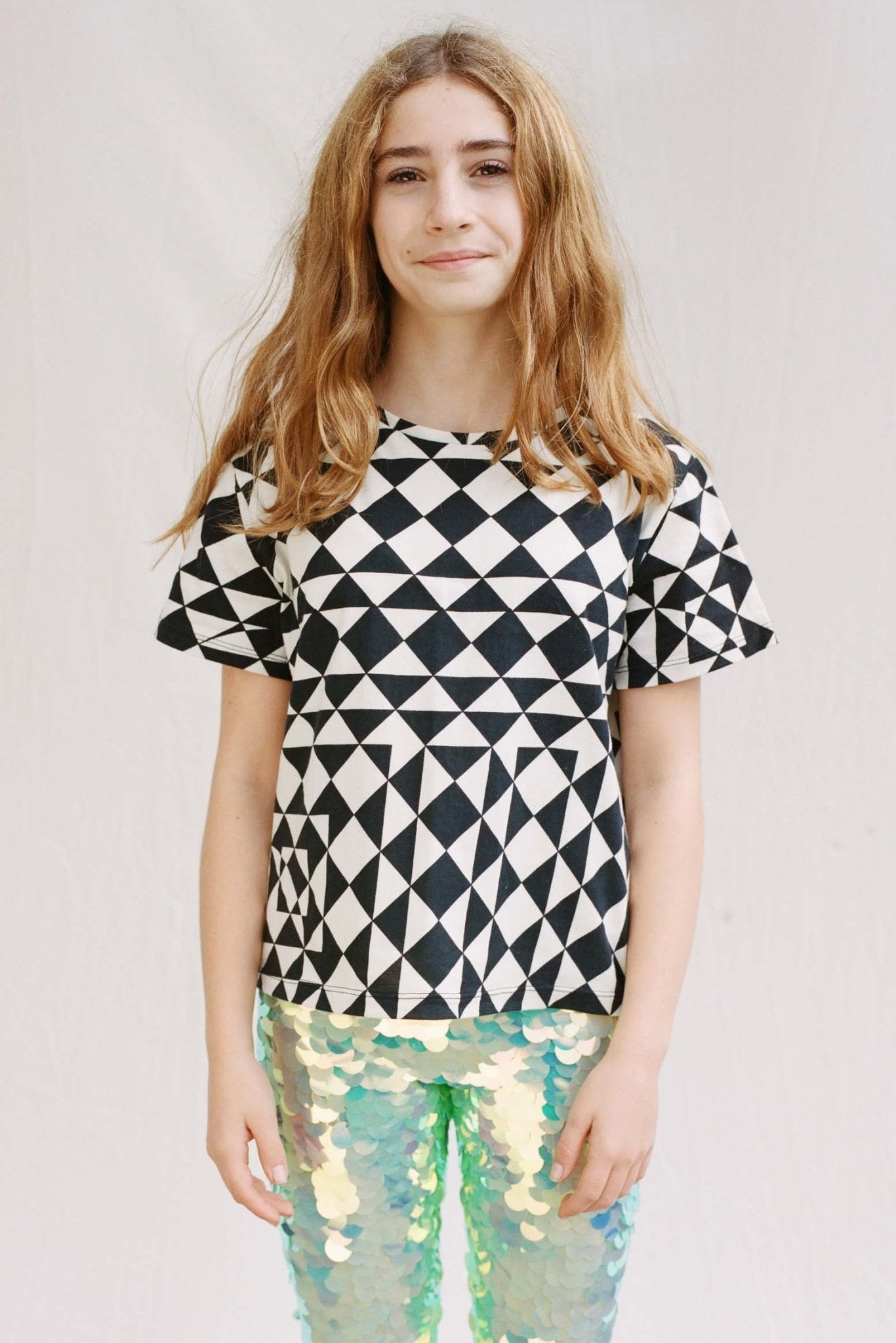 SONNY CHILDREN'S T - SHIRT - TRI PRINT - Rosa BloomChildrenswear