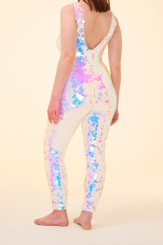 ELECTRA - SEQUIN JUMPSUIT - OPAL