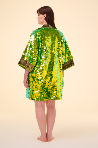AGNES SEQUIN ROBE - MANTIS
