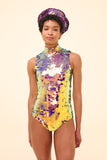 FIFI SEQUIN LEOTARD - ORCHID