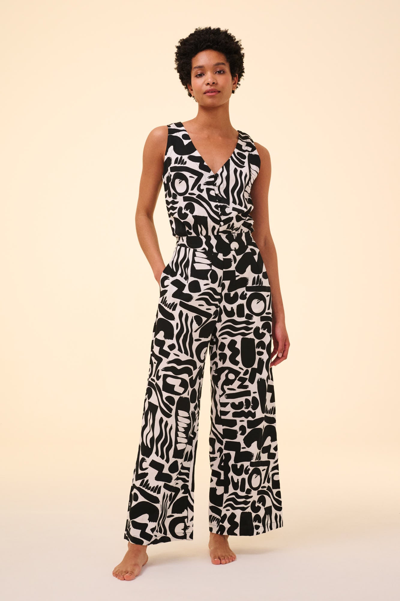ORPHEA JUMPSUIT FLOW PRINT