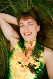 FIFI SEQUIN LEOTARD - CITRUS