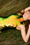 FIFI SEQUIN LEOTARD - CITRUS