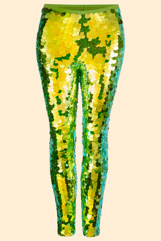 INDUS SEQUIN LEGGINGS - MANTIS