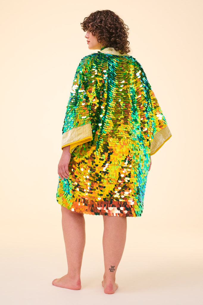 AGNES SEQUIN ROBE - CITRUS
