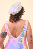 GRACE SEQUIN BERET - OPAL