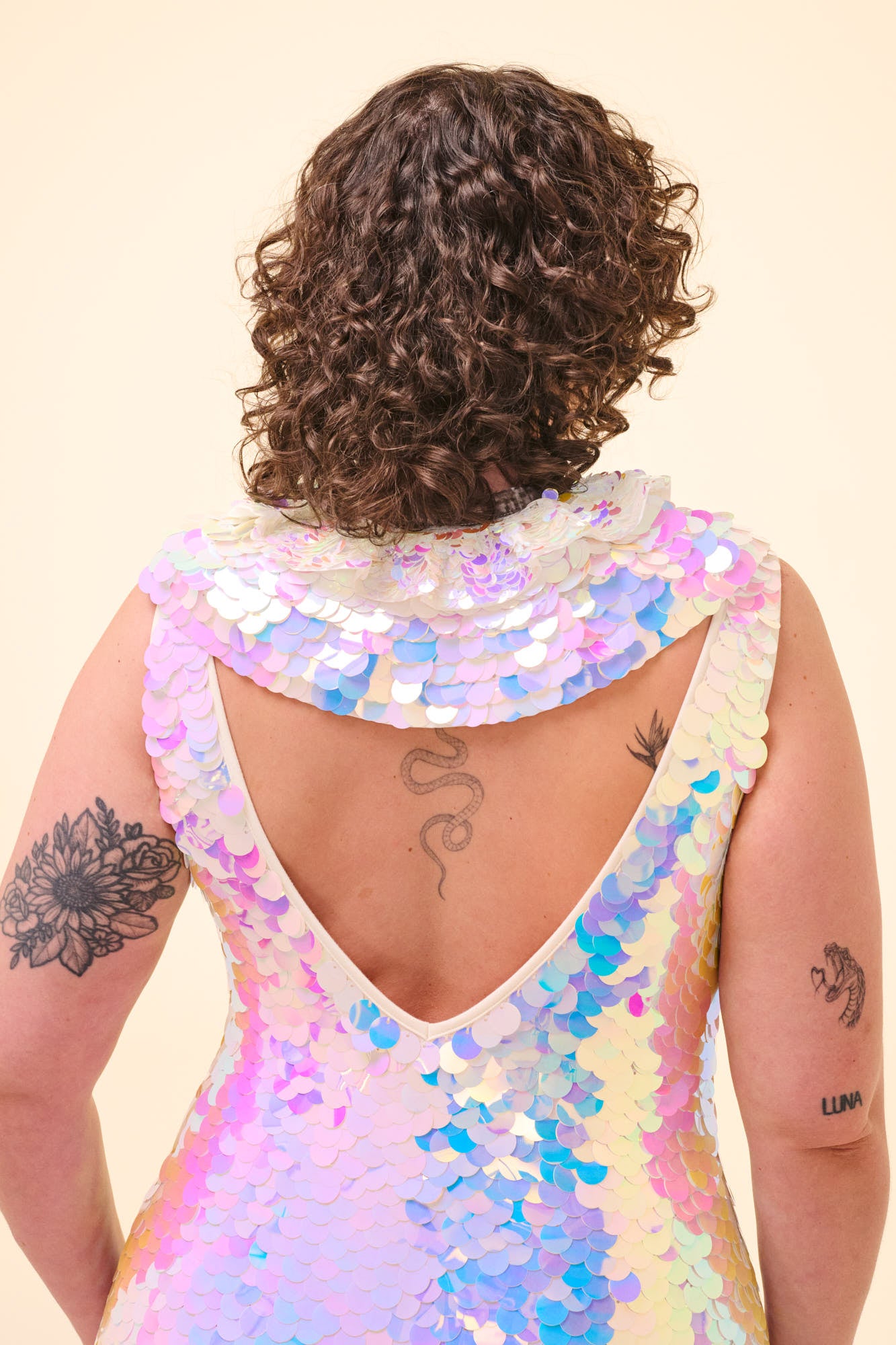 SOL SEQUIN RUFF - OPAL