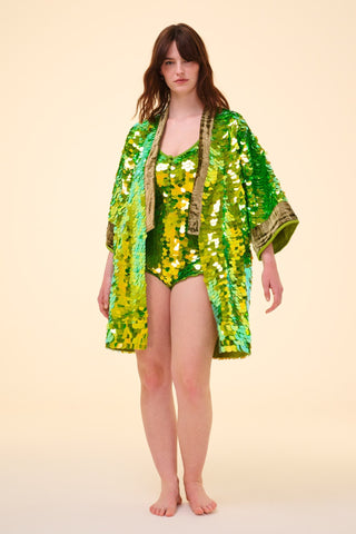 AGNES SEQUIN ROBE - MANTIS