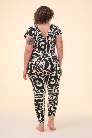 APHRODITE JUMPSUIT - FLOW PRINT - Rosa BloomSS24 - Jumpsuits & Leotards