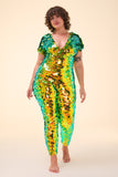 APHRODITE SEQUIN JUMPSUIT - CITRUS - Rosa BloomSS24 - Jumpsuits & Leotards