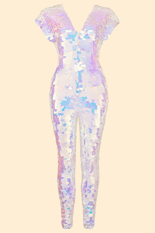 APHRODITE SEQUIN JUMPSUIT - OPAL - Rosa BloomSS22 - Jumpsuits & Leotards