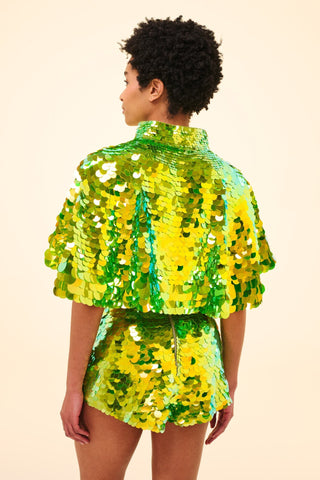 ECLIPSE SEQUIN CAPE - MANTIS - Rosa BloomSS24 - Accessories