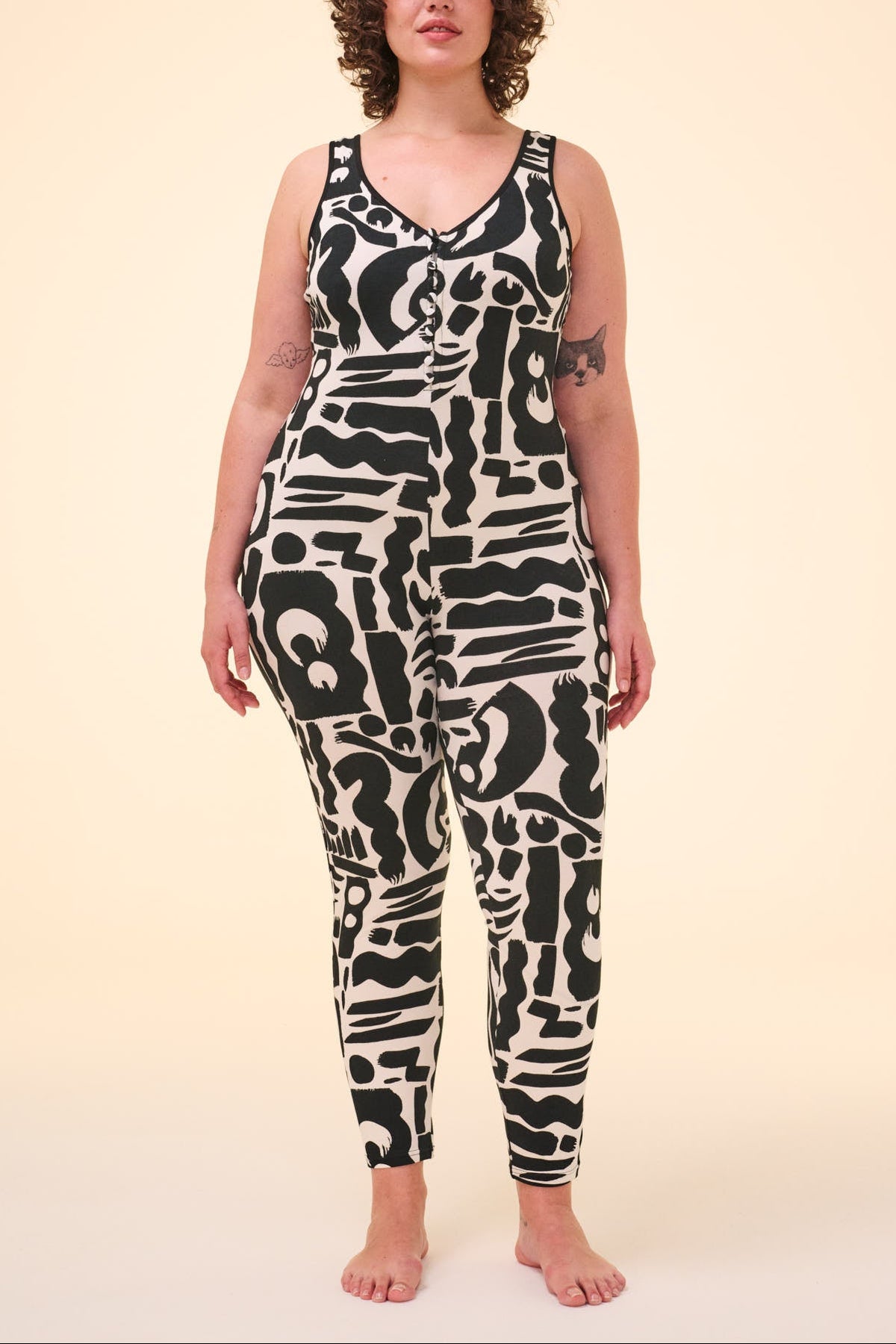 ELECTRA JUMPSUIT - FLOW PRINT - Rosa BloomSS24 - Jumpsuits & Leotards