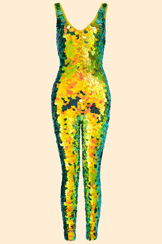 ELECTRA SEQUIN JUMPSUIT - CITRUS - Rosa BloomSS24 - Jumpsuits & Leotards