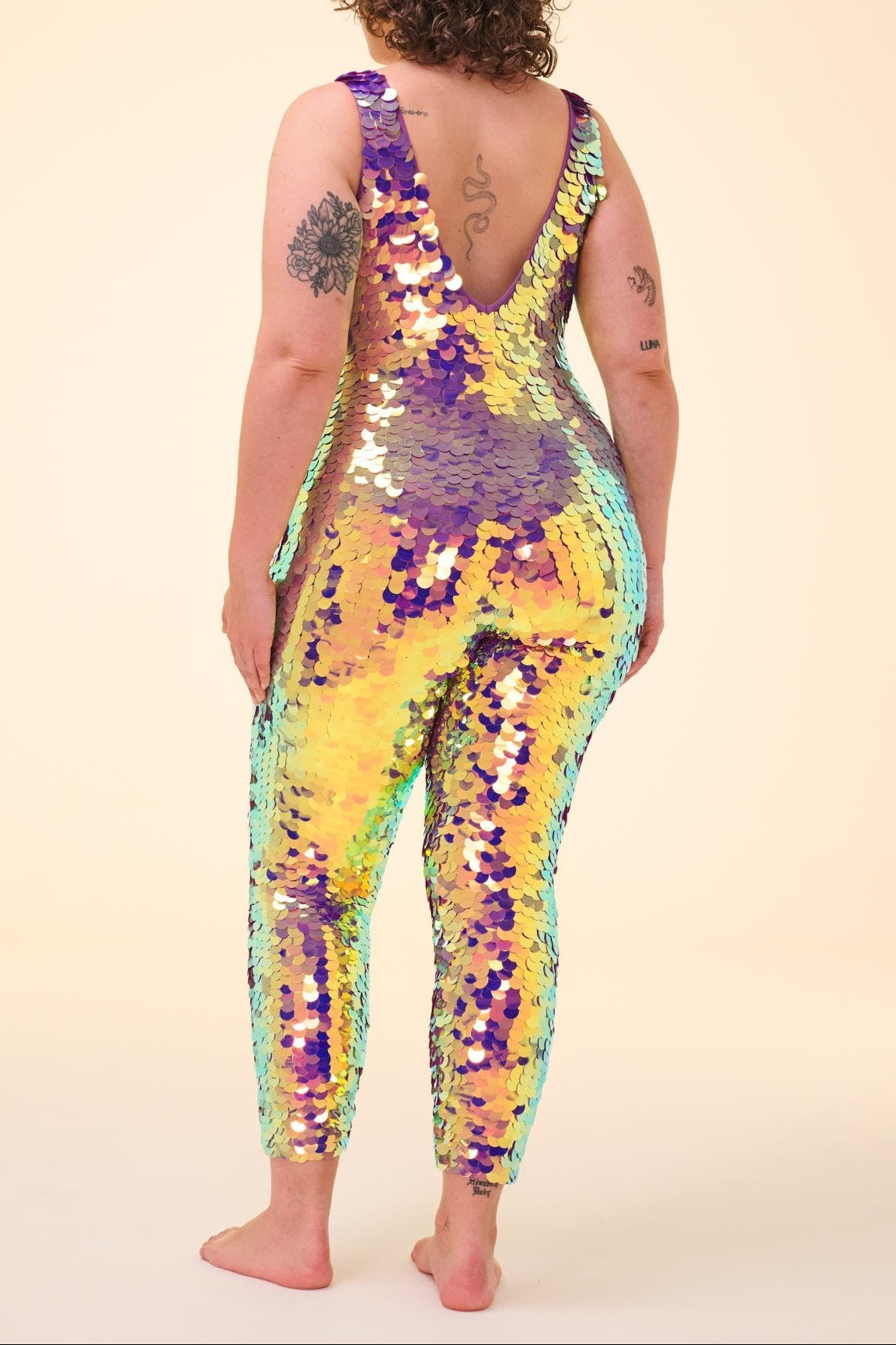 ELECTRA SEQUIN JUMPSUIT - ORCHID - Rosa BloomSS24 - Jumpsuits & Leotards