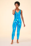 ELECTRA SEQUIN JUMPSUIT - SKY - Rosa BloomSS24 - Jumpsuits & Leotards