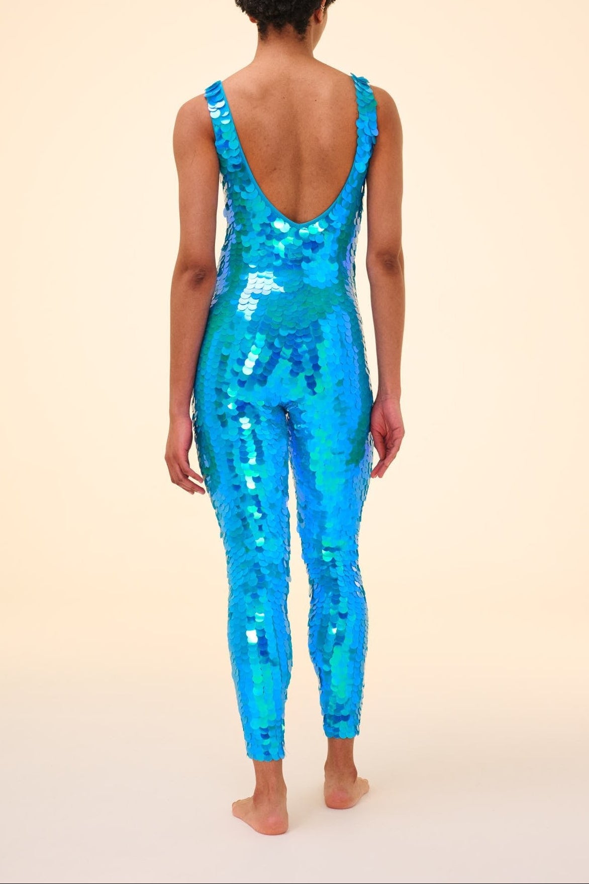 ELECTRA SEQUIN JUMPSUIT - SKY - Rosa BloomSS24 - Jumpsuits & Leotards