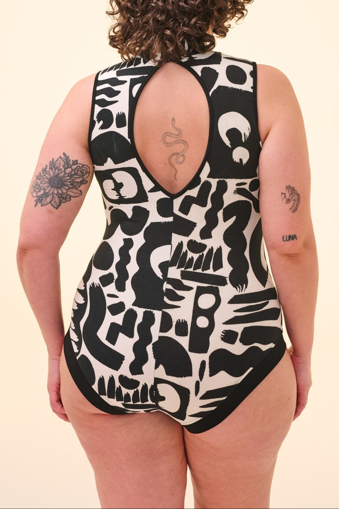 FIFI LEOTARD - FLOW PRINT - Rosa BloomSS24 - Jumpsuits & Leotards