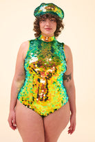 FIFI SEQUIN LEOTARD - CITRUS - Rosa BloomSS24 - Jumpsuits & Leotards