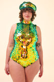 FIFI SEQUIN LEOTARD - CITRUS - Rosa BloomSS24 - Jumpsuits & Leotards