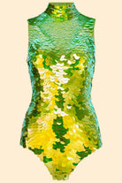 FIFI SEQUIN LEOTARD - MANTIS - Rosa BloomSS24 - Jumpsuits & Leotards