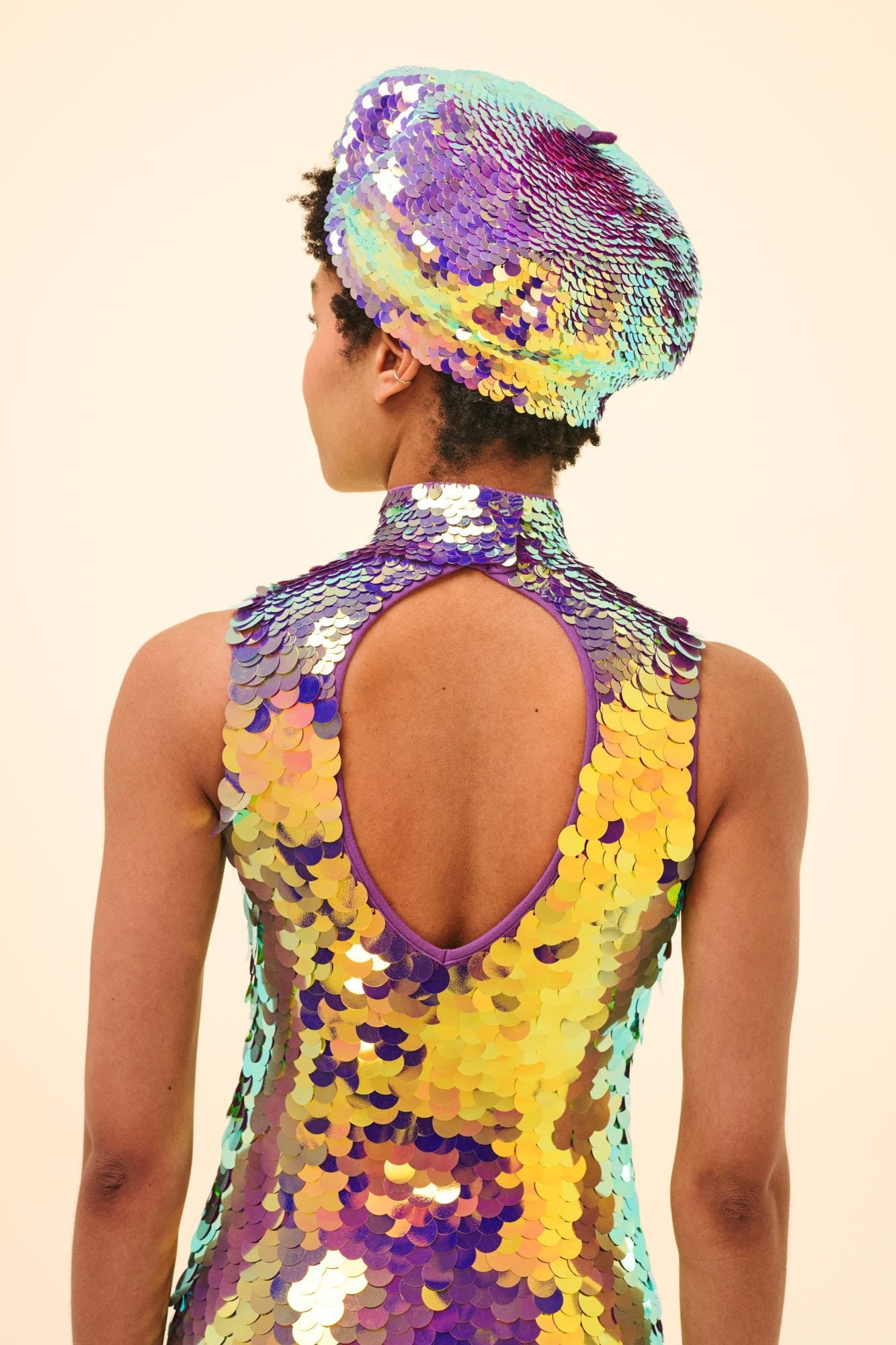 FIFI SEQUIN LEOTARD - ORCHID - Rosa BloomSS24 - Jumpsuits & Leotards