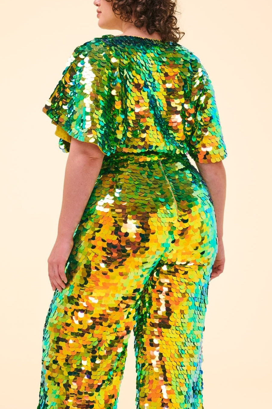 FLORENCE SEQUIN CAPE TOP - CITRUS - Rosa BloomSS24 - Tops