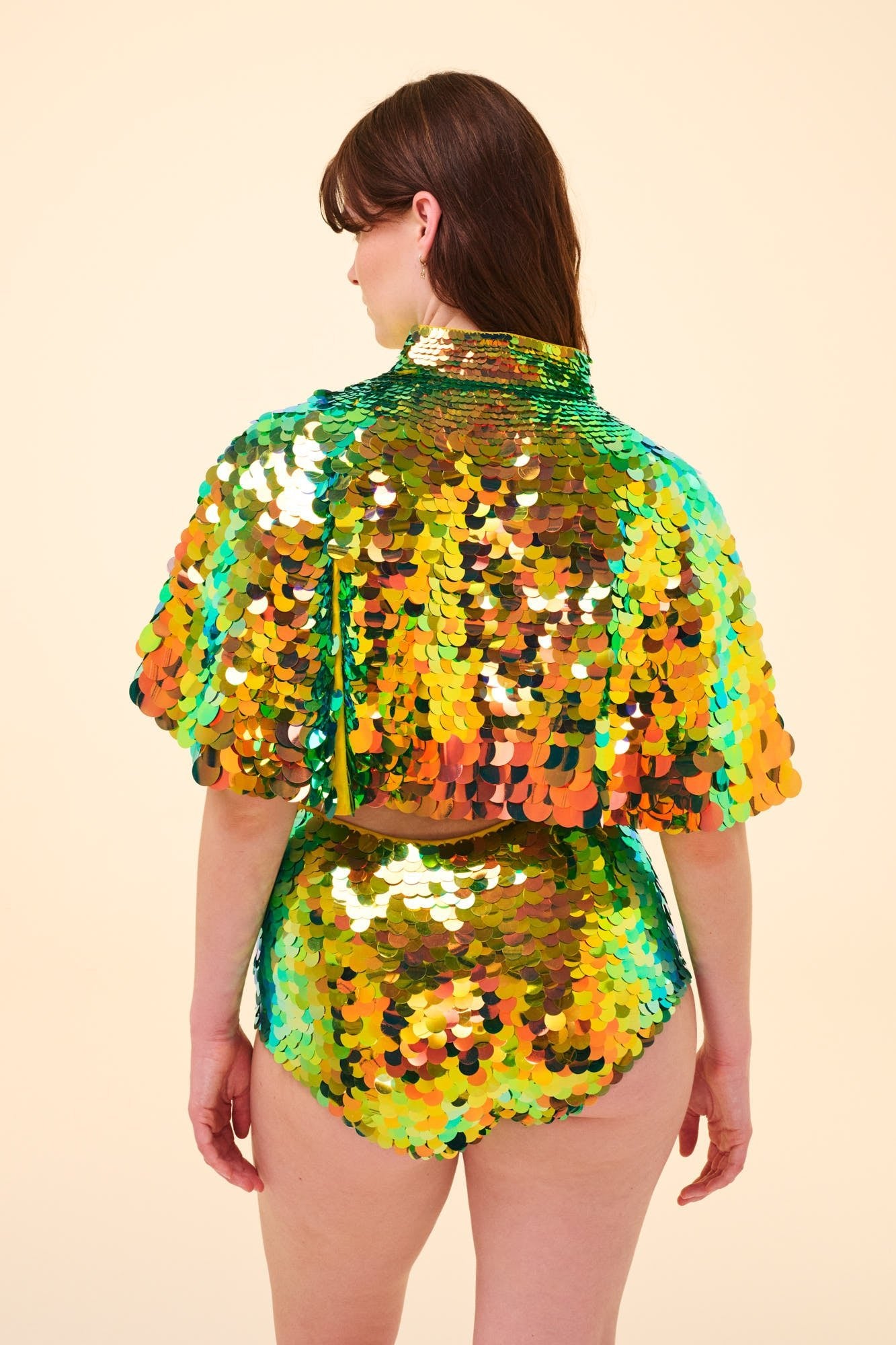 GIGI SEQUIN HOTPANTS - CITRUS - Rosa BloomSS24 - Bottoms