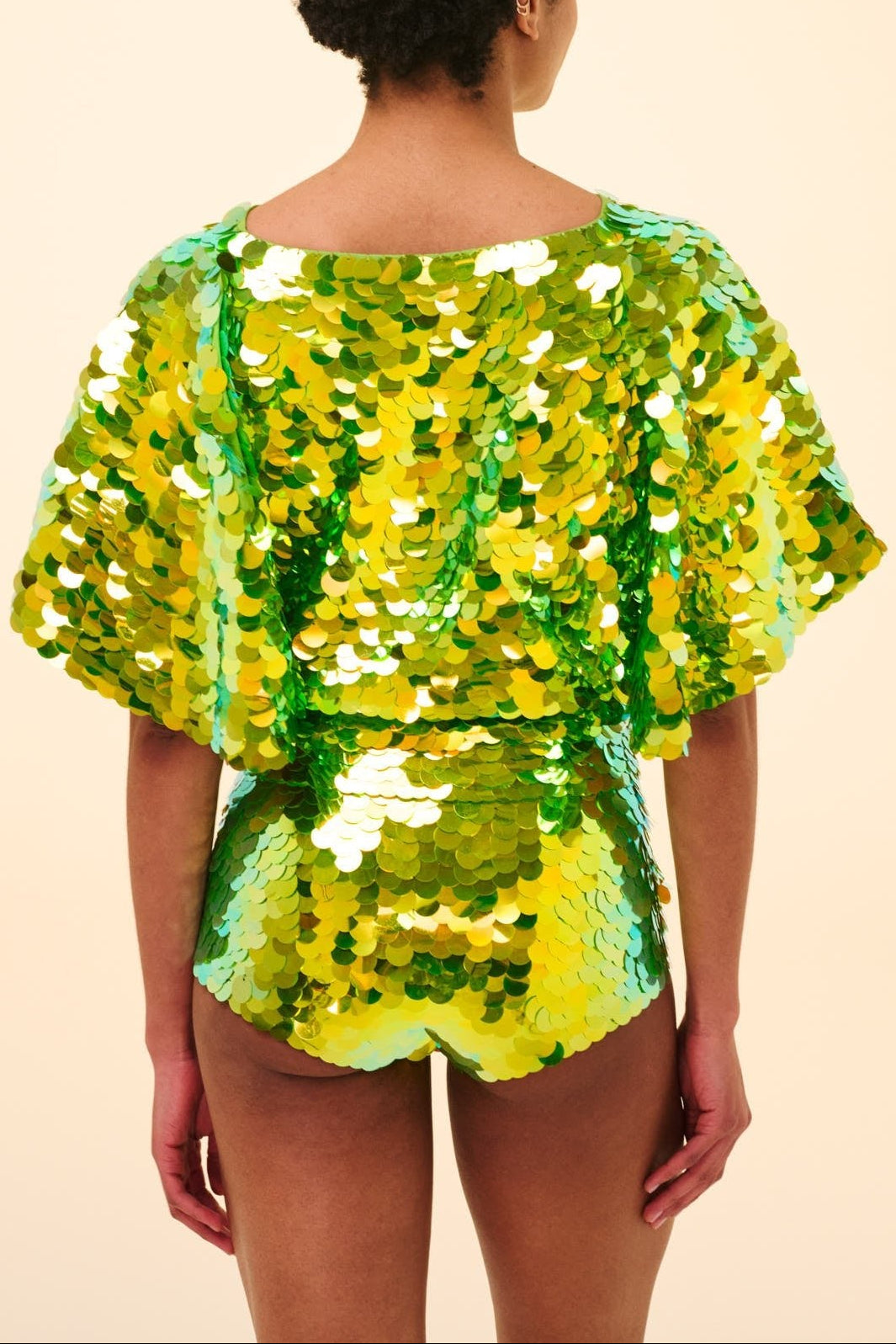 GIGI SEQUIN HOTPANTS - MANTIS - Rosa BloomSS24 - Bottoms