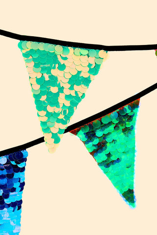 HIRE SEQUIN BUNTING - MULTI - COLOUR - Rosa BloomAccessories