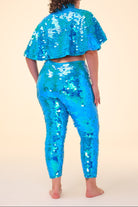 INDUS SEQUIN LEGGINGS - SKY - Rosa BloomSS24 - Bottoms