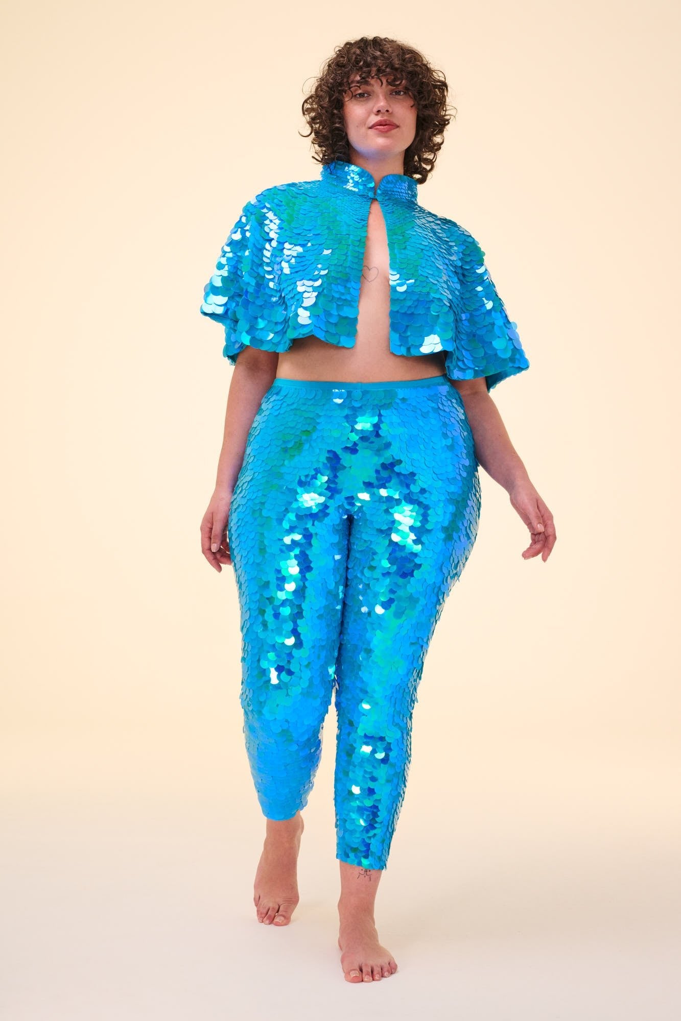 INDUS SEQUIN LEGGINGS - SKY - Rosa BloomSS24 - Bottoms