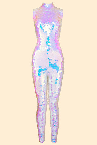 IRIS SEQUIN JUMPSUIT - OPAL - Rosa BloomSS22 - Jumpsuits & Leotards