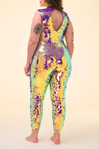 IRIS - SEQUIN JUMPSUIT - ORCHID - Rosa BloomSS24 - Jumpsuits & Leotards