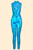 IRIS SEQUIN JUMPSUIT - SKY - Rosa BloomSS24 - Jumpsuits & Leotards