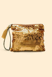ISLA SEQUIN PURSE - GOLD - Rosa BloomSS24 - Accessories
