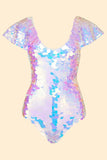 JAZMIN SEQUIN LEOTARD - OPAL - Rosa BloomSS24 - Jumpsuits & Leotards
