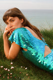 JAZMIN SEQUIN LEOTARD - SKY - Rosa BloomSS24 - Jumpsuits & Leotards
