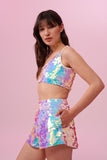 JUNO SEQUIN SHORTS - OPAL '24 - Rosa BloomSS24 - Bottoms