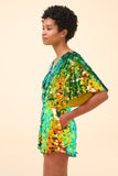 MELLA SEQUIN CAPE PLAYSUIT - CITRUS - Rosa BloomSS24 - Jumpsuits & Leotards