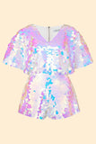 MELLA SEQUIN CAPE PLAYSUIT - OPAL - Rosa BloomSS24 - Jumpsuits & Leotards